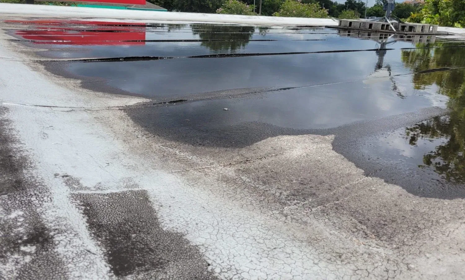 Commercial Roof Membrane Puncture Repair in Concord, NC