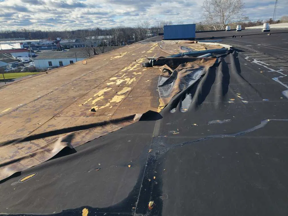 Commercial roof damage repair in Concord, NC