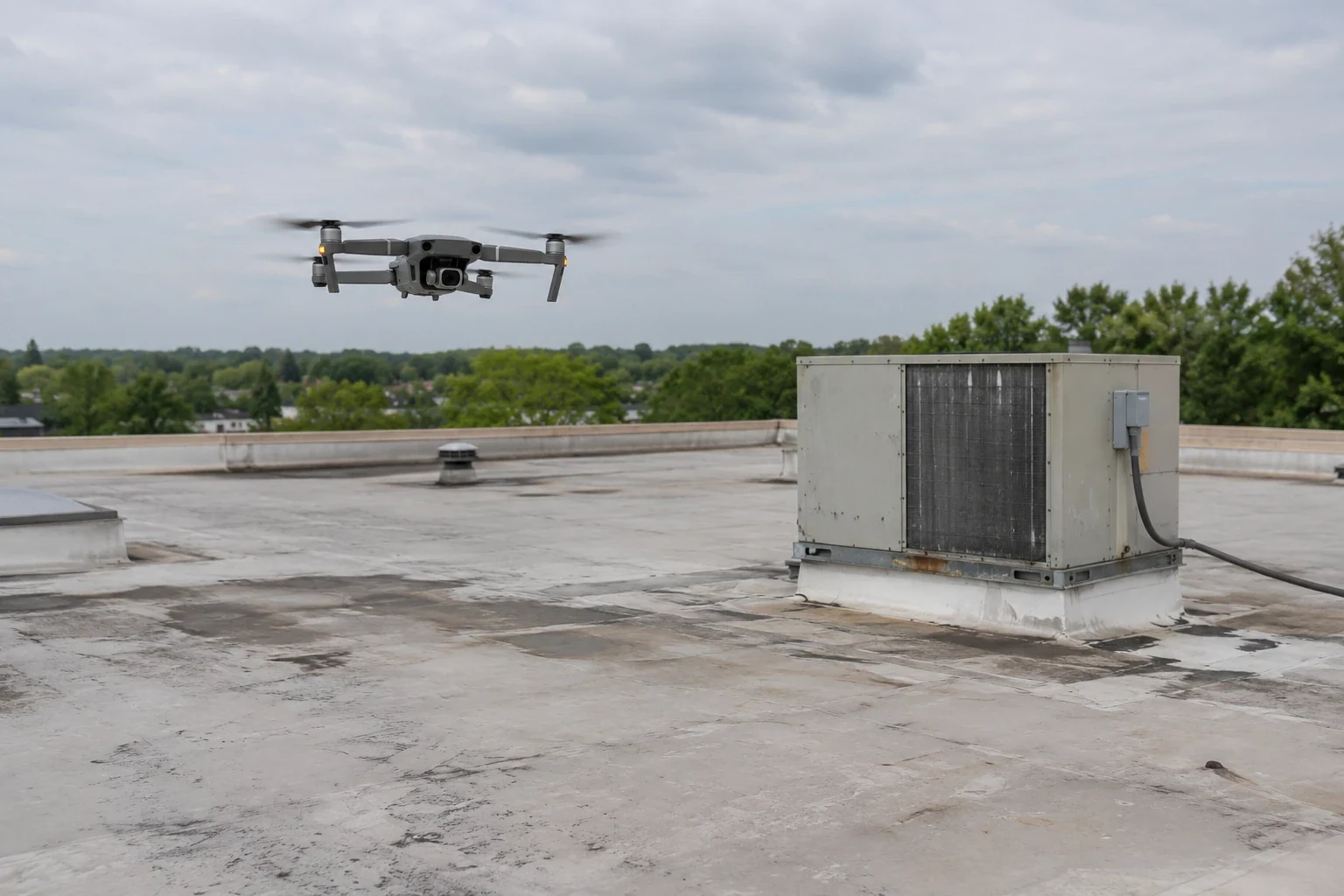 Drone Commercial Roof Inspection in Concord, NC