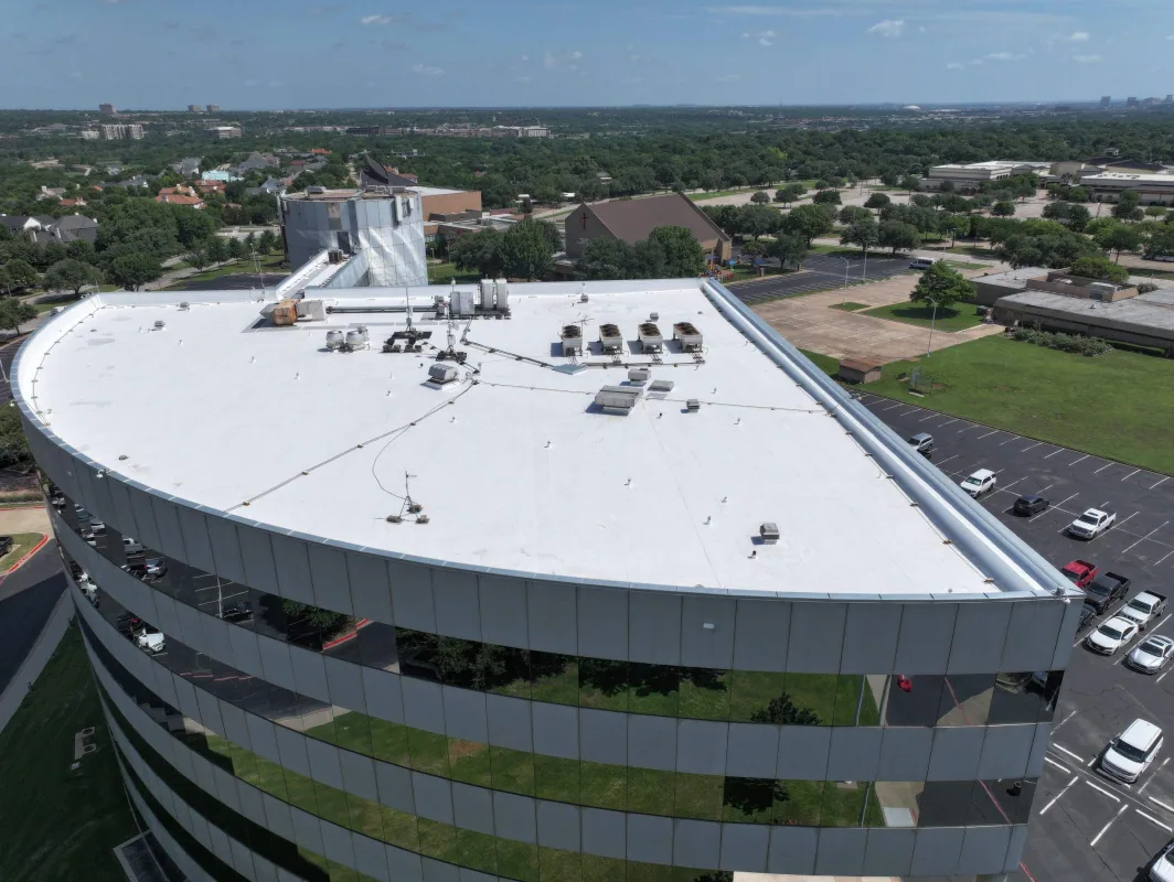 Occupied Commercial Building Reroofing in Concord, NC